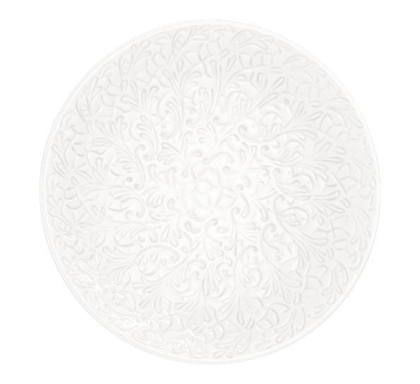 Lace asjett 20 cm hvit fra Mateus