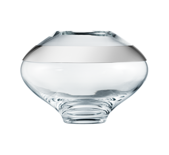 Duo vase rund medium 18 cm fra Georg Jensen