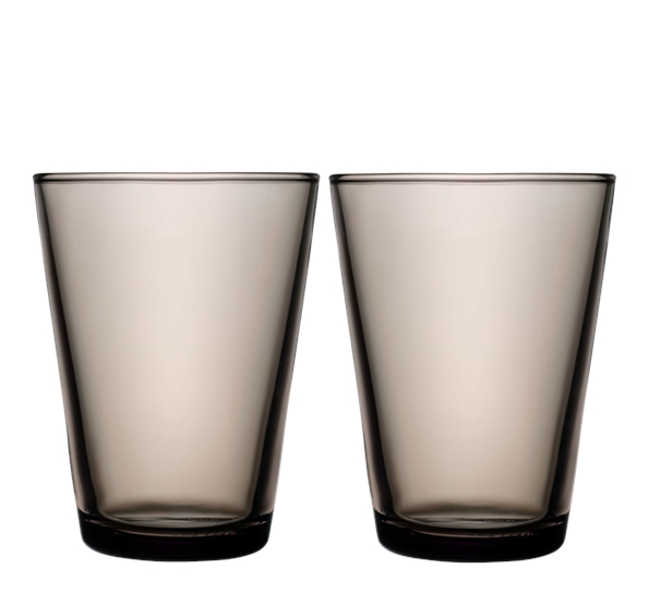 Kartio vannglass 40 cl 2-pk sand fra Iittala