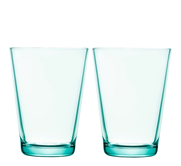 Kartio vannglass 40 cl 2-pk vanngrønn fra Iittala