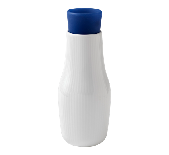 Hvit Riflet fløtemugge fra Royal Copenhagen