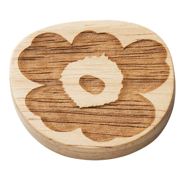 Unikko spisepinneholder gummitre 2pk fra Marimekko