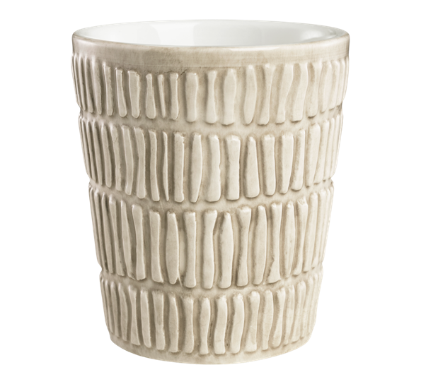 Stripes krus 30 cl sand fra Mateus