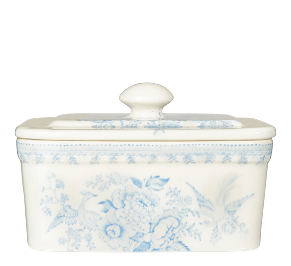 Blue Asiatic Pheasants smørklokke 400g fra Burleigh