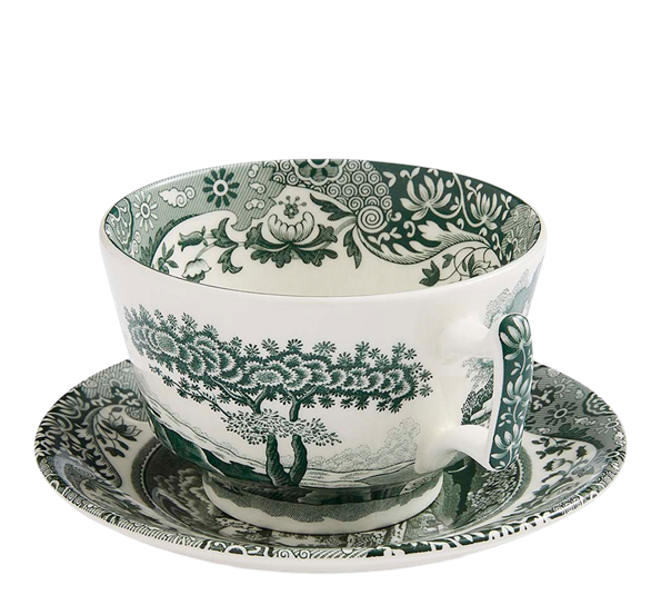 Green Italian frokostkopp med skål 28 cl Spode