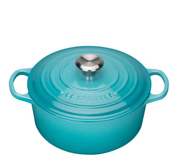 Jerngryte rund 5,3l 26cm carribbean fra Le Creuset