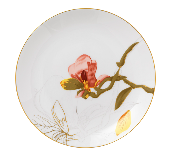 Flora tallerken flat 27 cm magnolia fra Royal Copenhagen