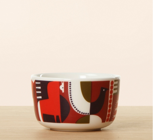 Talvitarina skål 2,5 dl rød lilla fra Marimekko