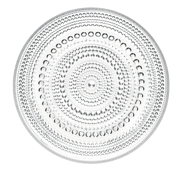 Kastehelmi klar glassasjett 17 cm fra Iittala