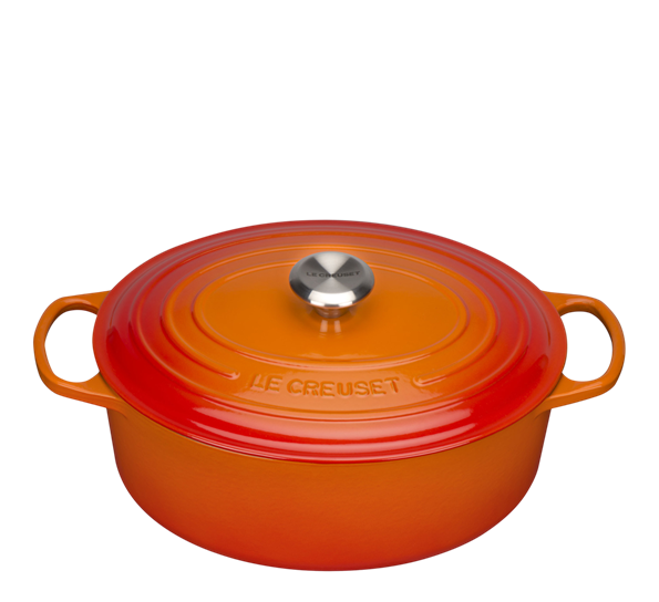 Jerngryte oval 6,3l 31cm vulkan fra Le Creuset