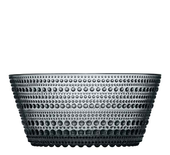 Kastehelmi grå serveringsskål glass 1,4l fra Iittala