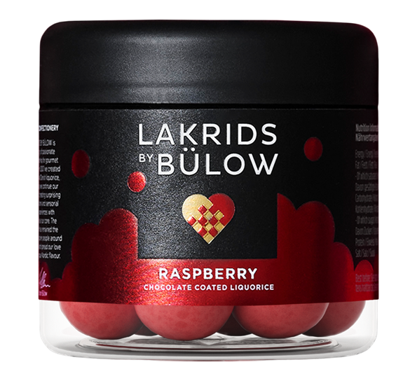 WE Lakris Crispy raspberry liten 115g fra Lakrids By Johan Bülow