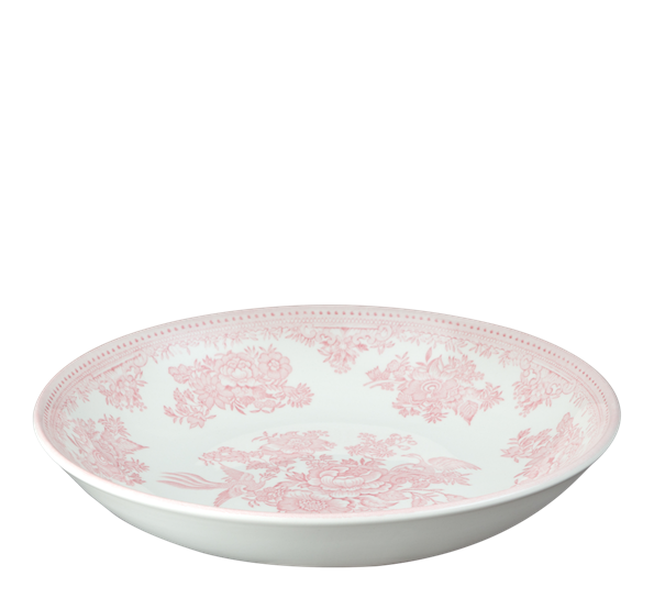 Pink Asiatic Pheasants pastatallerken 23 cm fra Burleigh