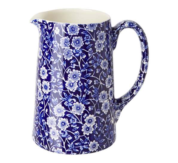 Blue Calico Tankard mugge medium 568 ml fra Burleigh