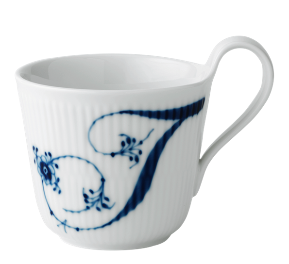 Blå Riflet Alfabetkrus T 33 cl fra Royal Copenhagen