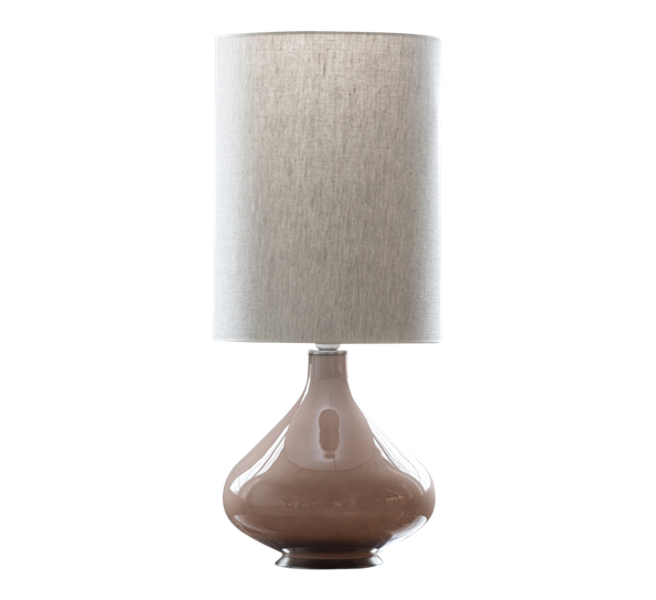 Flavia lampe 70 cm fot sand, linskjerm 30x40 cm Milano beige fra Flavia