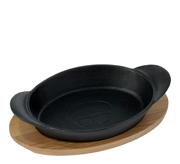 Fat støpejern 27x17,5 cm sort fra Holm