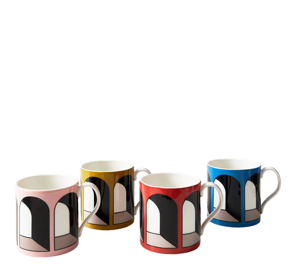 Arcade krus 4pk fra Jonathan Adler