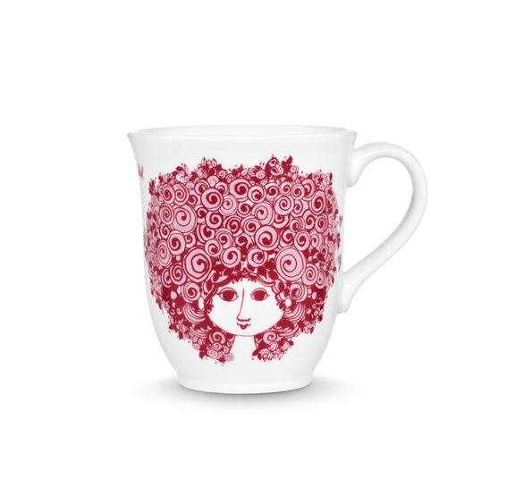 Rosalinde krus rød fra Bjørn Wiinblad