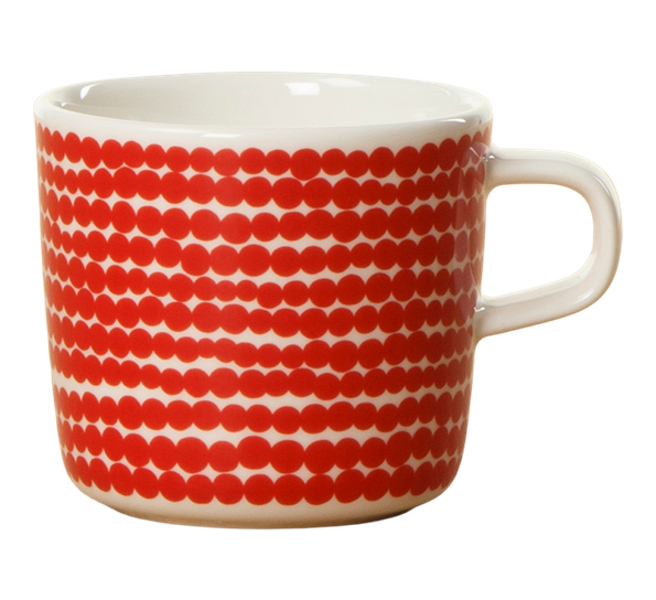 Räsymatto kaffekopp 2 dl rød fra Marimekko