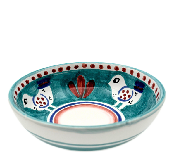Amalfi skål 13 cm Bird ocean & red Dipinto Ceramics