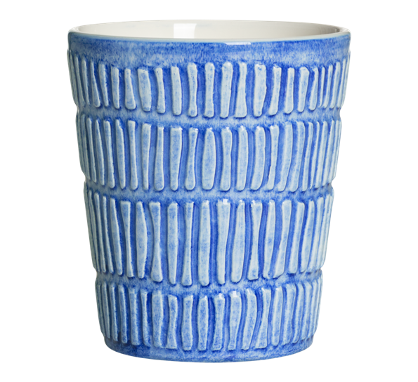 Stripes krus 30 cl lys blå fra Mateus