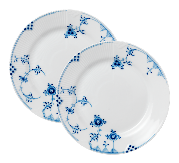 Blue Elements asjett 22 cm 2-pk fra Royal Copenhagen