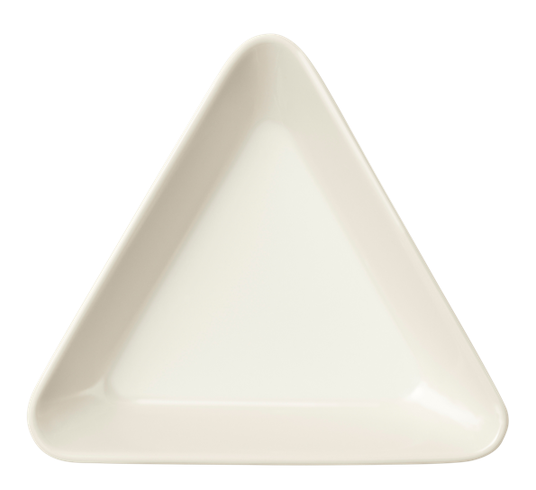 Teema asjett mini trekantet hvit fra Iittala