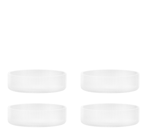 Ripple frostet dessertskåler 4-pk ø12,2 cm fra Ferm Living
