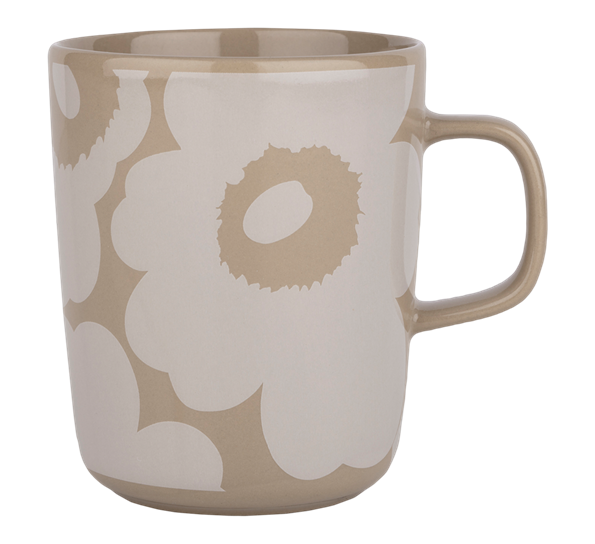 Oiva Unikko krus 2,5 dl beige hvit fra Marimekko