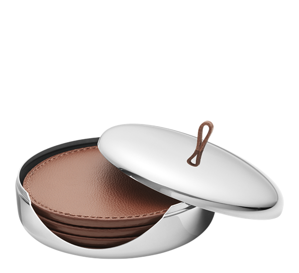 Sky glassbrikkesett skinn 4pk fra Georg Jensen