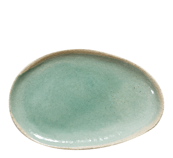 Wabi ovalfat 24x16 cm Vert fra Jars Céramistes