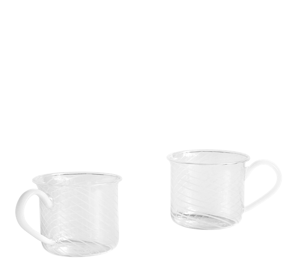 Borosilikat kopp 2-pk hvit fra HAY