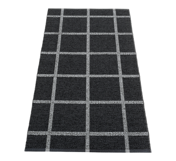 Ada matte sort 70x150cm fra Pappelina