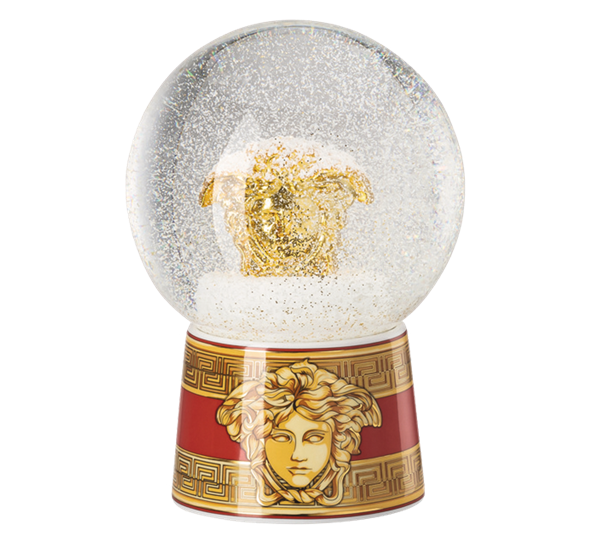 Medusa Amplified golden coin snøkule rød liten fra Versace