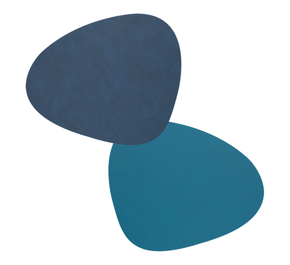 Curve Nupo double spisebrikke 37x44 cm midnattsblå petrol Lind DNA