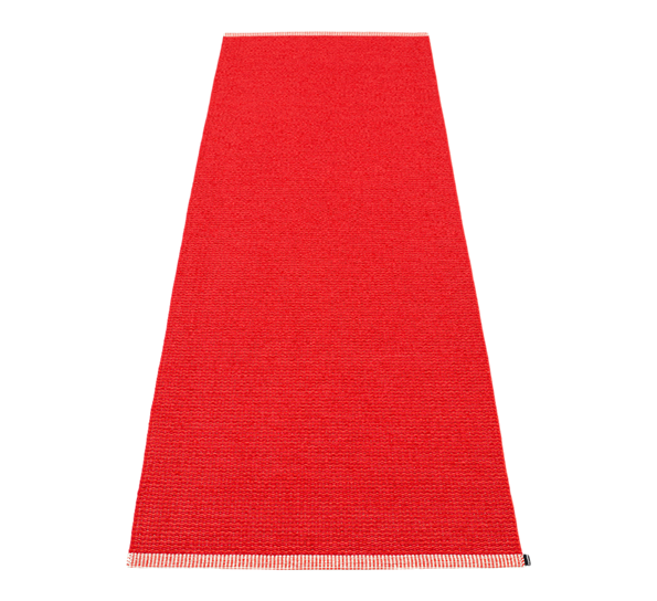 Mono matte korall rød 70x200 cm fra Pappelina