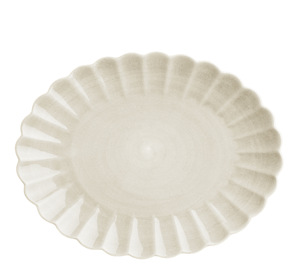 Oyster serveringsfat 35x30 cm sand fra Mateus