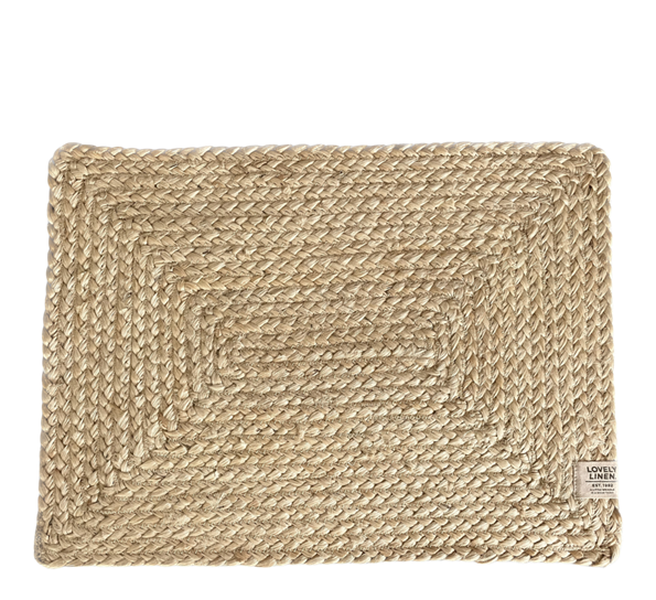 Breezy spisebrikke 33x45 cm natur beige fra Lovely Linen