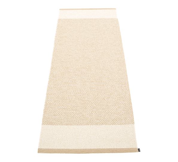 Edit matte beige vanilje metallic 85x260 cm fra Pappelina