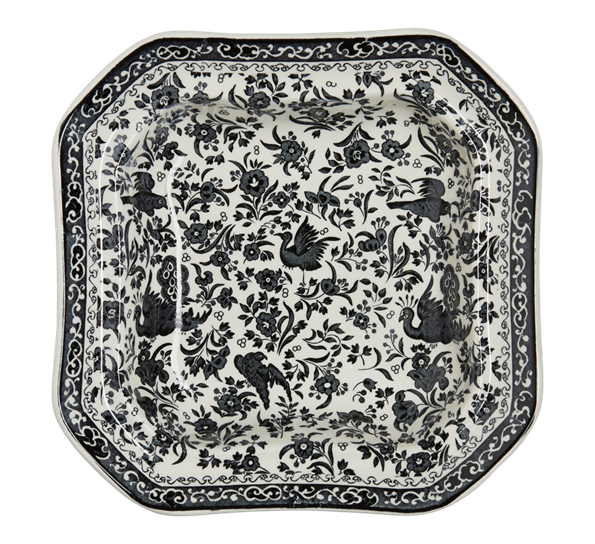 Black Regal Peacock skål fra Burleigh