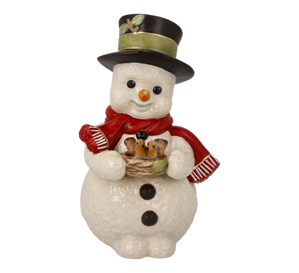 Snømann Chirping Birds 12 cm fra Goebel