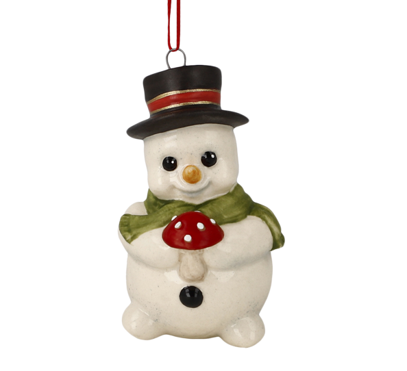 Snømann ornament Rudi 5 cm fra Goebel
