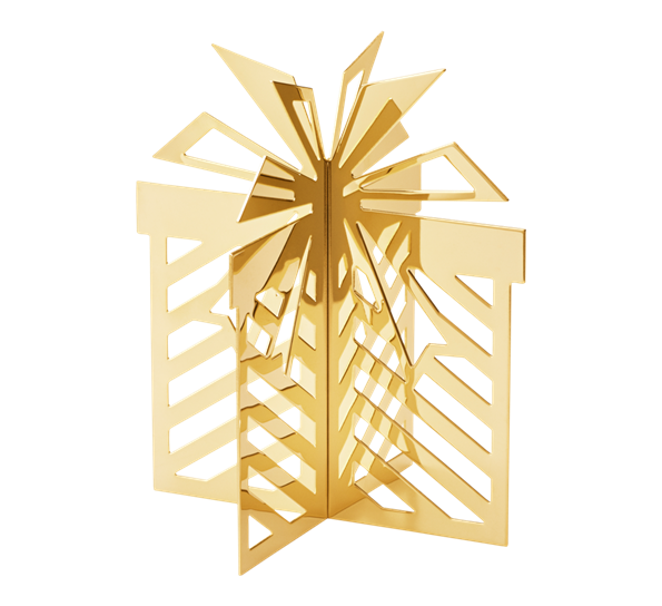 CC 2025 julegave liten gull fra Georg Jensen