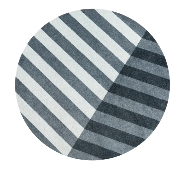 Løv Frost dørmatte Ø150 cm fra Heymat