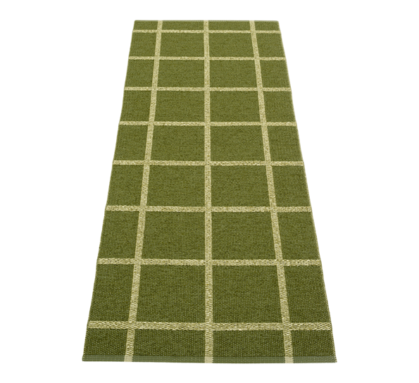 Ada matte mørk oliven 70x225cm fra Pappelina