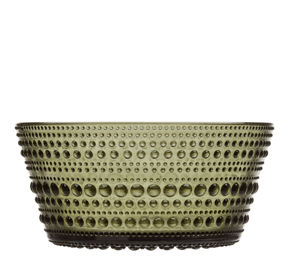 Kastehelmi mosegrønn dessertskål glass 23 cl fra Iittala