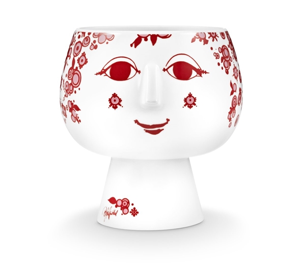 Juliane potteskjuler 14 cm rød