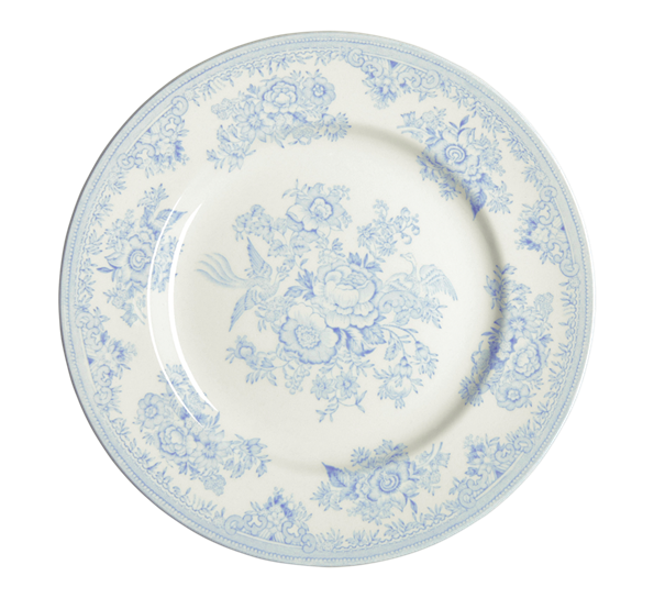 Blue Asiatic Pheasants asjett 17,5 cm fra Burleigh