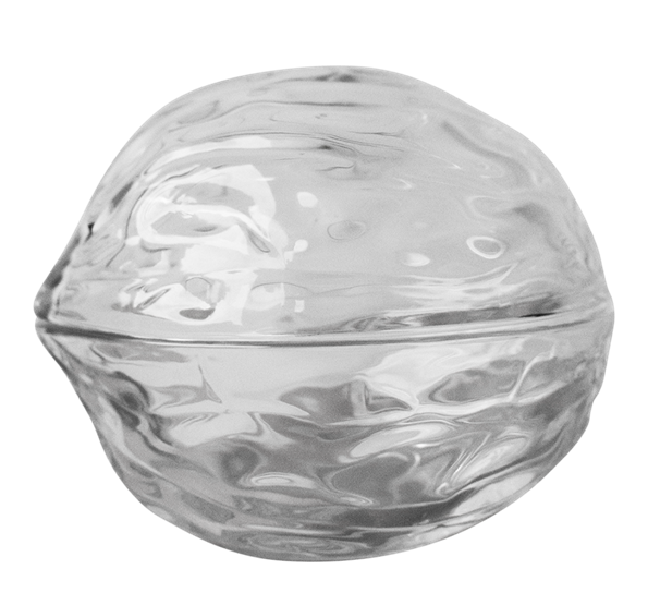 Walnut bonbonnier 12x14 cm klar fra DBKD